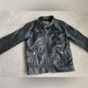 Boys faux leather jacket